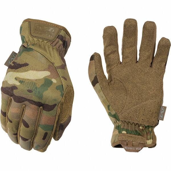 Mechanix Wear - Size 2XL Work Gloves - For Mechanic's & Lifting, Uncoated, Elastic Band Cuff, Full Fingered, Camouflage, Paired - Top Tool & Supply