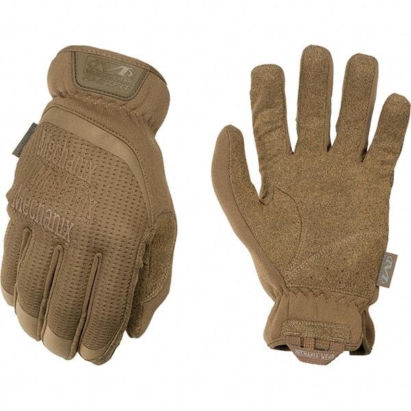 Mechanix Wear - Size 2XL Work Gloves - For Mechanic's & Lifting, Uncoated, Elastic Band Cuff, Full Fingered, Tan, Paired - Top Tool & Supply