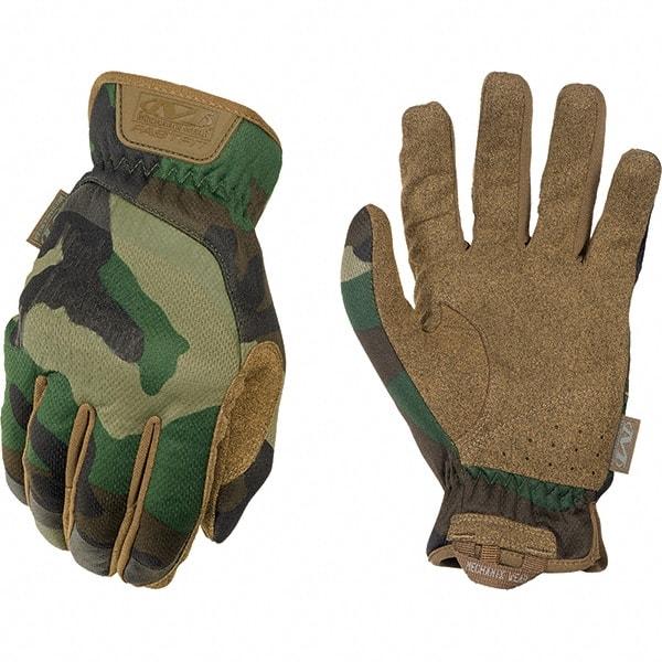 Mechanix Wear - Size 2XL Work Gloves - For Mechanic's & Lifting, Uncoated, Elastic Band Cuff, Full Fingered, Camouflage, Paired - Top Tool & Supply