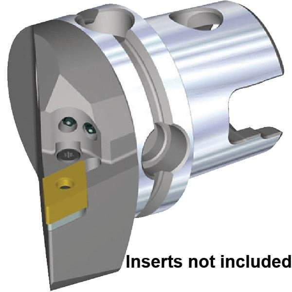 Kennametal - Left Hand Cut, Size KM40TS, DN.. 150608 & DN.. 442 Insert Compatiblity, External Modular Turning & Profiling Cutting Unit Head - 27mm Ctr to Cutting Edge, 50mm Head Length, Through Coolant, Series KM40 - Top Tool & Supply