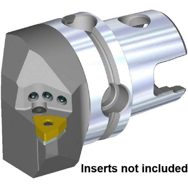 Kennametal - Right Hand Cut, Size KM40TS, WN.. 080408 & WN.. 432 Insert Compatiblity, Internal Modular Turning & Profiling Cutting Unit Head - 27mm Ctr to Cutting Edge, 40mm Head Length, Through Coolant, Series KM40 - Top Tool & Supply