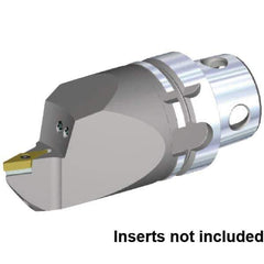 Kennametal - Neutral Cut, Size KM4X63, VB.. 160408 & VB.. 332 Insert Compatiblity, Internal Modular Turning & Profiling Cutting Unit Head - 115mm Head Length, Through Coolant, Series KM4X - Top Tool & Supply