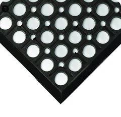 WorkRite Floor Mat - 3' x 20' x 1/2" Thick - (Black Grease-Resistant) - Top Tool & Supply
