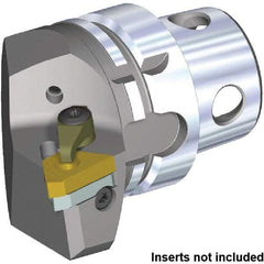 Kennametal - Insert Style LT22EL, 70mm Head Length, Left Hand Cut, Internal/External Modular Threading Cutting Unit Head - System Size KM4X63, 43mm Center to Cutting Edge, Series KM4X - Top Tool & Supply