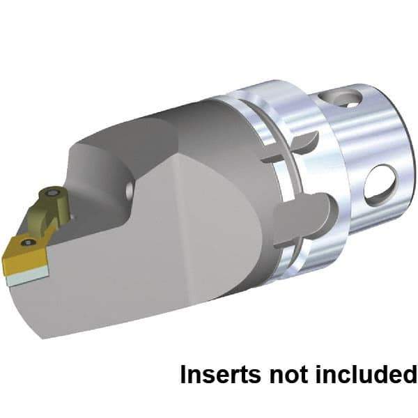 Kennametal - Insert Style DN.. 432, DN..150408, 115mm Head Length, Left Hand Cut, Internal/External Modular Threading Cutting Unit Head - System Size KM4X63, Series Kenloc - Top Tool & Supply