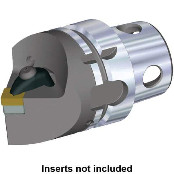 Kennametal - Insert Style SN.. 120408, SN.. 432, 70mm Head Length, Neutral Cut, Internal/External Modular Threading Cutting Unit Head - System Size KM4X63, Series Kenclamp - Top Tool & Supply