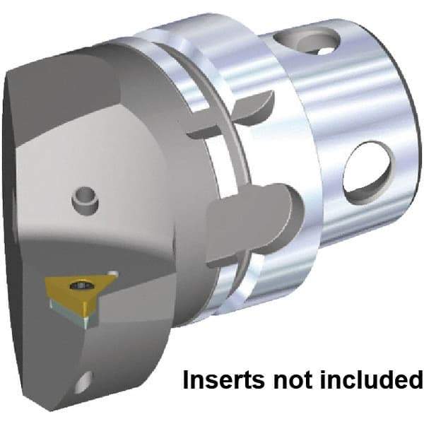 Kennametal - Insert Style TC.. 16T308, TC.. 3252, 70mm Head Length, Right Hand Cut, Internal/External Modular Threading Cutting Unit Head - System Size KM4X63, 43mm Center to Cutting Edge, Series KM4X - Top Tool & Supply