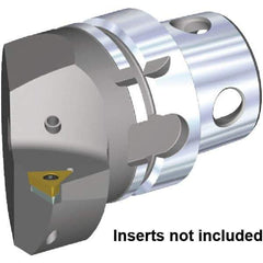 Kennametal - Insert Style TC.. 16T308, TC.. 3252, 70mm Head Length, Left Hand Cut, Internal/External Modular Threading Cutting Unit Head - System Size KM4X63, 43mm Center to Cutting Edge, Series KM4X - Top Tool & Supply