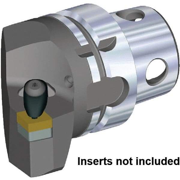 Kennametal - Insert Style CN.. 120408, CN.. 432, 70mm Head Length, Right Hand Cut, Internal/External Modular Threading Cutting Unit Head - System Size KM4X63, 38mm Center to Cutting Edge, Series Kenclamp - Top Tool & Supply