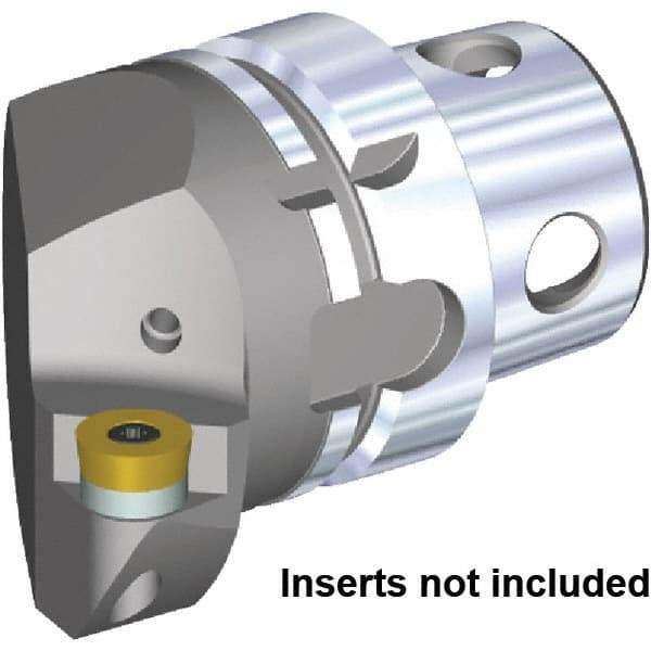 Kennametal - Insert Style RC.. 1605M0, 70mm Head Length, Left Hand Cut, Internal/External Modular Threading Cutting Unit Head - System Size KM4X63, 43mm Center to Cutting Edge, Series KM4X - Top Tool & Supply