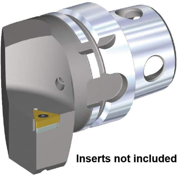 Kennametal - Insert Style TC.. 16T308, TC.. 3252, 70mm Head Length, Right Hand Cut, Internal/External Modular Threading Cutting Unit Head - System Size KM4X63, 43mm Center to Cutting Edge, Series KM4X - Top Tool & Supply