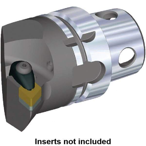 Kennametal - Insert Style DN.. 432, DN..150408, 70mm Head Length, Right Hand Cut, Internal/External Modular Threading Cutting Unit Head - System Size KM4X63, 43mm Center to Cutting Edge, Series Kenclamp - Top Tool & Supply