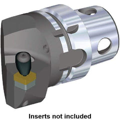 Kennametal - Insert Style SN.. 120408, SN.. 432, 70mm Head Length, Right Hand Cut, Internal/External Modular Threading Cutting Unit Head - System Size KM4X63, 43mm Center to Cutting Edge, Series Kenclamp - Top Tool & Supply