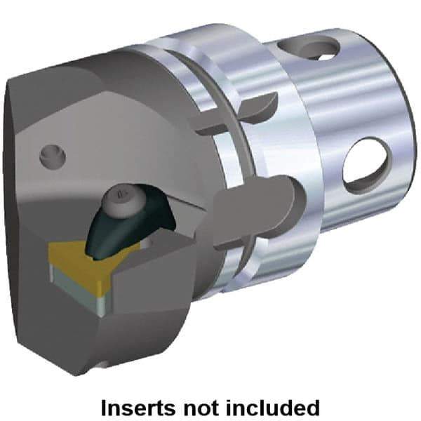 Kennametal - Insert Style TN.. 220408, TN.. 432, 70mm Head Length, Right Hand Cut, Internal/External Modular Threading Cutting Unit Head - System Size KM4X63, 43mm Center to Cutting Edge, Series Kenclamp - Top Tool & Supply