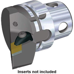 Kennametal - Insert Style DN.. 432, DN..150408, 70mm Head Length, Left Hand Cut, Internal/External Modular Threading Cutting Unit Head - System Size KM4X63, 43mm Center to Cutting Edge, Series Kenclamp - Top Tool & Supply