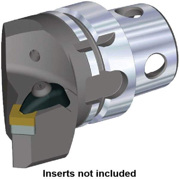 Kennametal - Insert Style SN.. 120408, SN.. 432, 70mm Head Length, Right Hand Cut, Internal/External Modular Threading Cutting Unit Head - System Size KM4X63, 43mm Center to Cutting Edge, Series Kenclamp - Top Tool & Supply