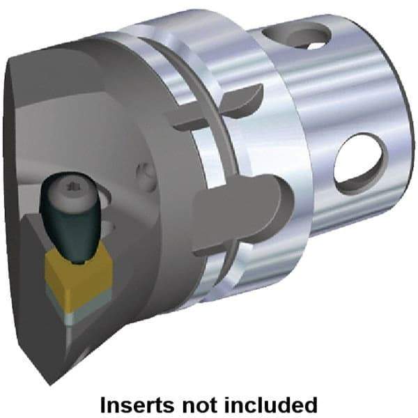 Kennametal - Insert Style DN.. 150608, DN.. 442, 70mm Head Length, Right Hand Cut, Internal/External Modular Threading Cutting Unit Head - System Size KM4X63, 43mm Center to Cutting Edge, Series Kenclamp - Top Tool & Supply