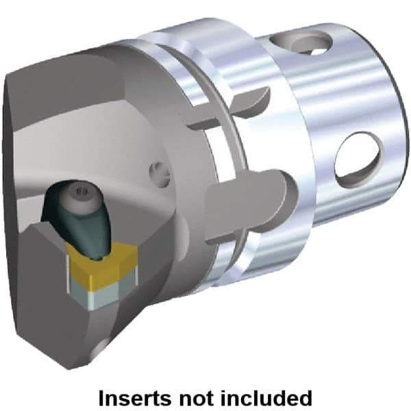 Kennametal - Insert Style WN.. 080408, WN.. 432, 70mm Head Length, Left Hand Cut, Internal/External Modular Threading Cutting Unit Head - System Size KM4X63, 43mm Center to Cutting Edge, Series Kenclamp - Top Tool & Supply