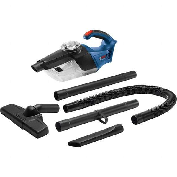 Bosch - Cordless Battery Vacuum Cleaner - 18 Volts, 6.3 Amps, 113 Watts, 2.9 Lb, Accessories Included - Top Tool & Supply