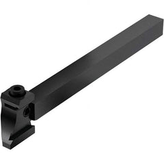 Seco - Tool Block Style 150.10-JETI, 15.49mm Blade Height, 80.3mm OAL, 1/2" OAH, Indexable Cutoff Blade Tool Block - 0.5mm Shank Height, 1/2" Shank Width, Through Coolant - Top Tool & Supply