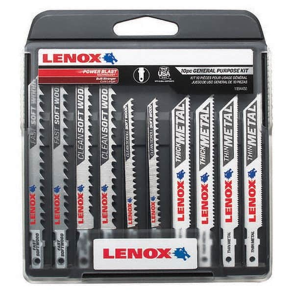 Lenox - Jig Saw Blade Sets Blade Material: Bi-Metal Minimum Blade Length (Inch): 3-5/8 - Top Tool & Supply