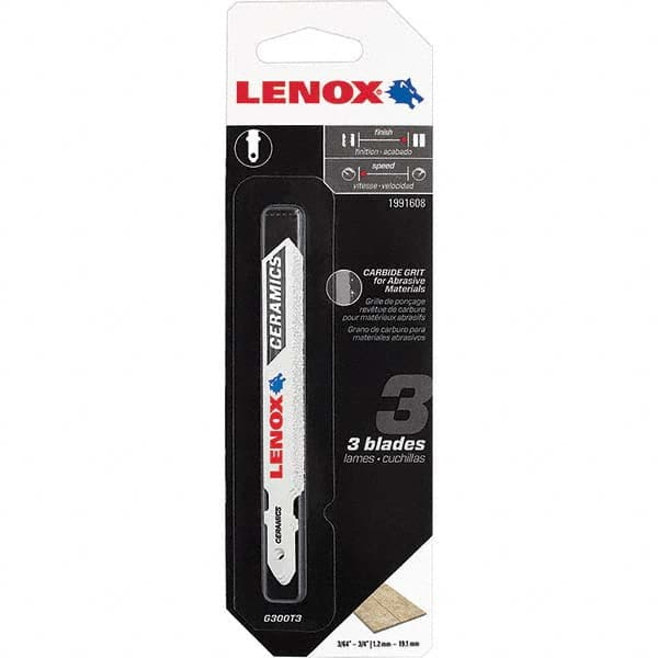 Lenox - Jig Saw Blades Blade Material: Bi-Metal Blade Length (Inch): 3-1/2 - Top Tool & Supply