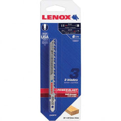 Lenox - Jig Saw Blades Blade Material: Bi-Metal Blade Length (Inch): 4 - Top Tool & Supply