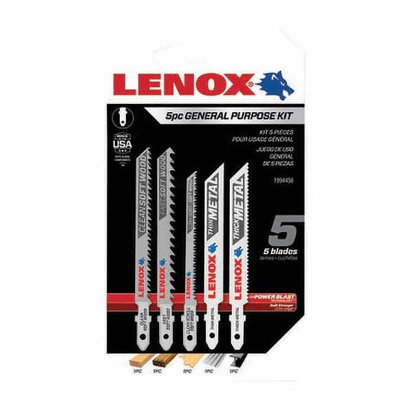 Lenox - Jig Saw Blade Sets Blade Material: Bi-Metal Minimum Blade Length (Inch): 3-5/8 - Top Tool & Supply