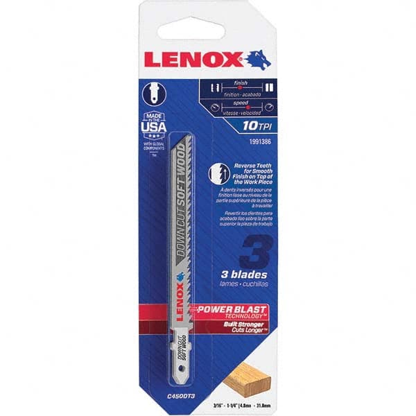 Lenox - Jig Saw Blades Blade Material: Bi-Metal Blade Length (Inch): 4 - Top Tool & Supply