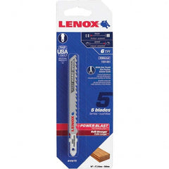 Lenox - Jig Saw Blades Blade Material: Bi-Metal Blade Length (Inch): 4 - Top Tool & Supply