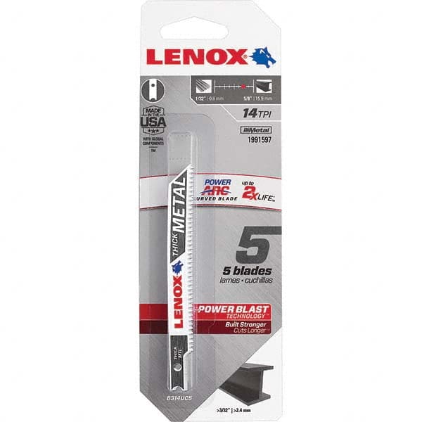 Lenox - Jig Saw Blades Blade Material: Bi-Metal Blade Length (Inch): 3-5/8 - Top Tool & Supply