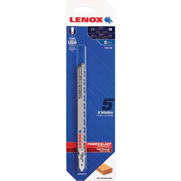 Lenox - Jig Saw Blades Blade Material: Bi-Metal Blade Length (Inch): 4-5/8 - Top Tool & Supply