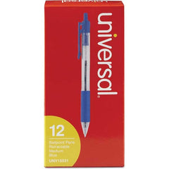 UNIVERSAL - Pens & Pencils Type: Comfort Grip Retractable Pen Color: Blue - Top Tool & Supply