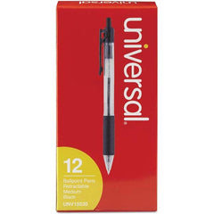 UNIVERSAL - Pens & Pencils Type: Comfort Grip Retractable Pen Color: Black - Top Tool & Supply