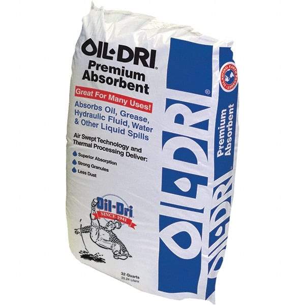 Oil-Dri - 32 Qt Bag Clay Granular Absorbent - Universal Use - Top Tool & Supply