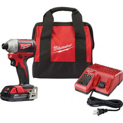 Cordless Impact Wrench: 18V, 1/4″ Drive, 0 to 4,200 BPM, 3,400 RPM 133 ft-lb, 1 M18 RED LITHIUM Battery Included, 48-59-1812