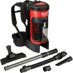 Milwaukee Tool - 1 Gal Capacity, Cordless Backpack Vacuum Cleaner - Top Tool & Supply