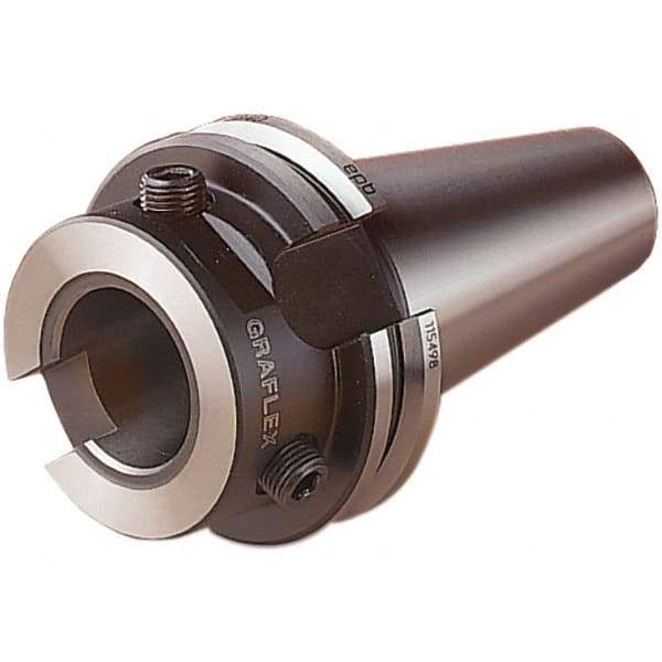 Seco - G4 System Size, CAT TF50 ADB Taper, Modular Tool Holding System Adapter - 80.9mm Projection, 40mm Body Diam, 201.75mm OAL, Through Coolant - Exact Industrial Supply