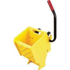 Rubbermaid - 35 Qt Plastic Wringer - 15.8" Long x 31.1" High x 13.4" Wide, Yellow, Metal Handle - Top Tool & Supply