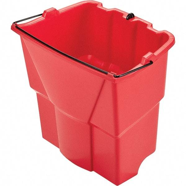 Rubbermaid - 35 Qt Plastic Bucket - 15.2" Long x 14" High x 9.8" Wide, Red - Top Tool & Supply