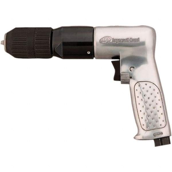 Ingersoll-Rand - 1/2" Reversible Keyless Chuck - Pistol Grip Handle, 5,000 RPM, 0.5 hp, 90 psi - Top Tool & Supply