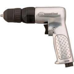 Ingersoll-Rand - 3/8" Reversible Keyless Chuck - Pistol Grip Handle, 2,000 RPM, 0.5 hp, 90 psi - Top Tool & Supply