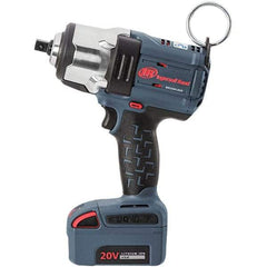 Ingersoll-Rand - 1/2" Drive 20 Volt Pistol Grip Cordless Impact Wrench & Ratchet - 0 to 1,900 RPM, 0 to 2,450 BPM, 1,500 Ft/Lb Torque, Lithium-Ion Batteries - Top Tool & Supply