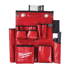 Milwaukee Tool - Tool Aprons & Tool Belts; Tool Type: Tool Apron ; Minimum Waist Size: 1 ; Material: Vinyl ; Color: Red/ Black ; Width (Inch): 18 ; Tool Style: Heavy-Duty - Exact Industrial Supply