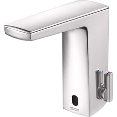 American Standard - Electronic & Sensor Faucets; Type: Sensor ; Style: Modern; Contemporary ; Type of Power: DC ; Spout Type: Low Arc ; Mounting Centers: Single Hole (Inch); Finish/Coating: Polished Chrome - Exact Industrial Supply