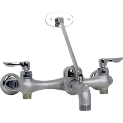 American Standard - Industrial & Laundry Faucets; Type: Utility Faucet ; Style: Transitional ; Design: Two Handle ; Handle Type: Lever ; Spout Type: Straight ; Mounting Centers: 8 (Inch) - Exact Industrial Supply