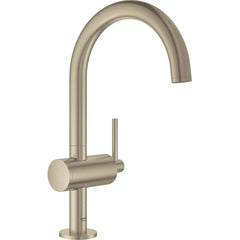 Grohe - Lavatory Faucets; Type: Deck Mount ; Spout Type: High Arc ; Design: Lever ; Handle Type: Lever ; Mounting Centers: Single Hole (Inch); Drain Type: No Drain - Exact Industrial Supply