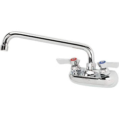 Krowne - Wall Mount, Service Sink Faucet without Spray - Two Handle, Color Coded Handle, Standard Spout, No Drain - Top Tool & Supply