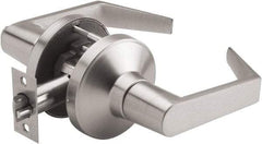 PDQ - Heavy Duty Passage Lever Lockset - 2-3/4" Back Set, Keyless Cylinder, Zinc, Antimicrobial Coated, Satin Chrome Plated Finish - Top Tool & Supply