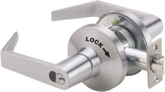 PDQ - Heavy Duty Classroom Intruder Lever Lockset - 2-3/4" Back Set, Small Format I/C Less Cylinder, Zinc, Satin Chrome Plated Finish - Top Tool & Supply